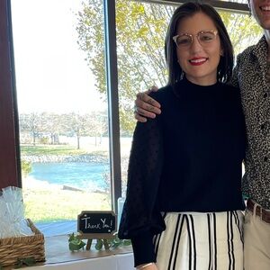 CeCe Black Knit Sweater